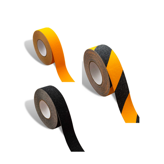 Anti-Slip Tape – Black-Yellow-Black/Yellow – 50mm x 18.2M Roll