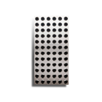 Tactile Indicator Plate Stainless Steel — Black Carb 300x600mm