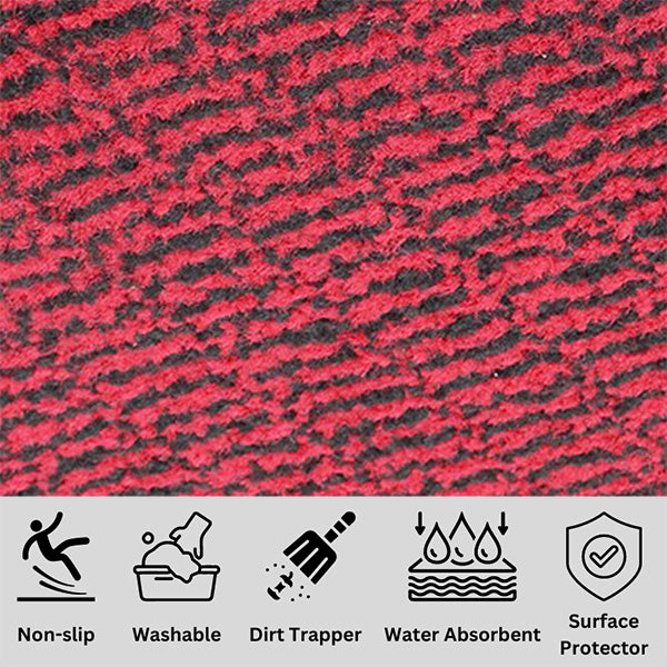 Dust Control Floor Mat Red - Indoor and Outdoor L42